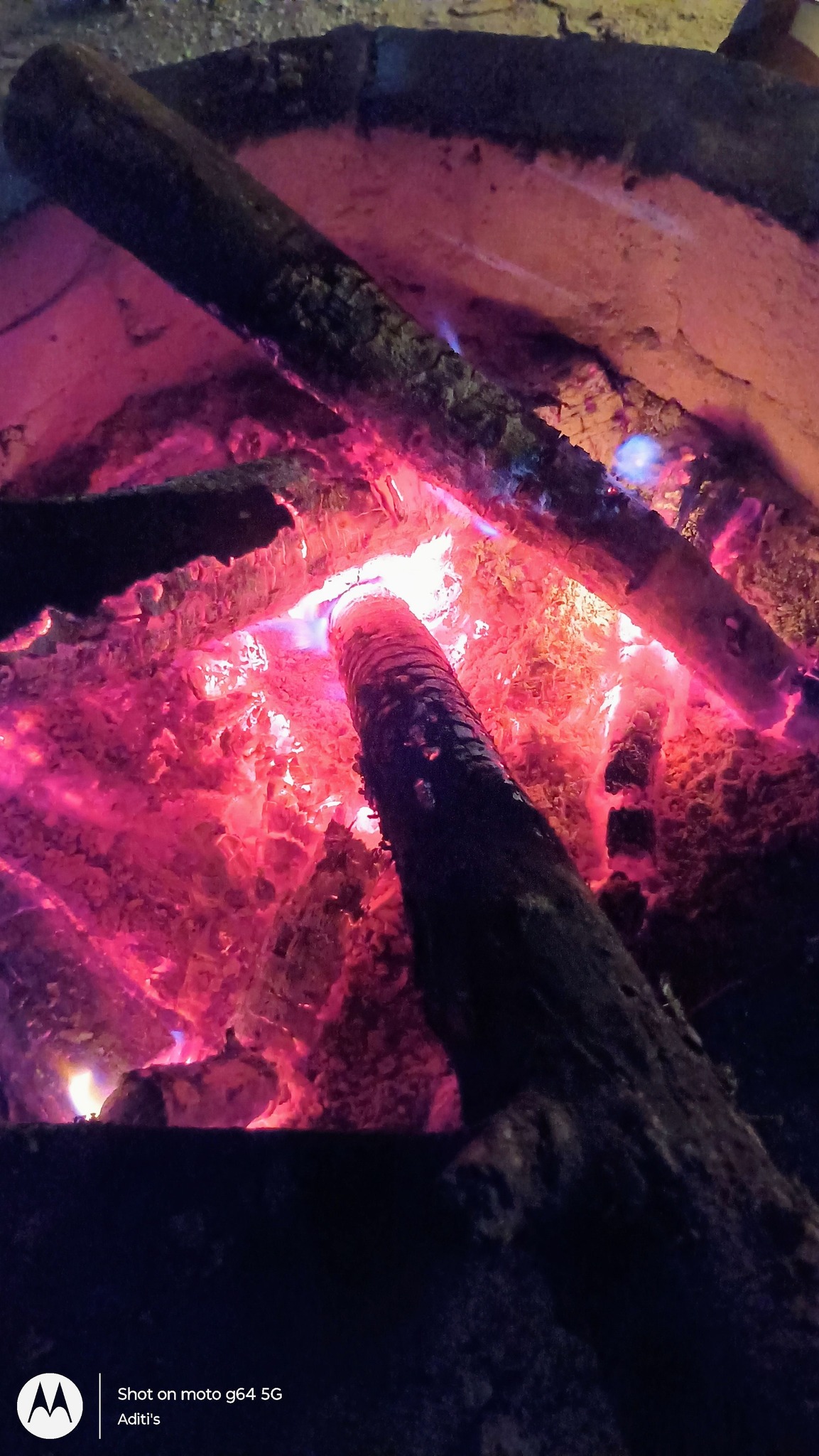 Campfire glow