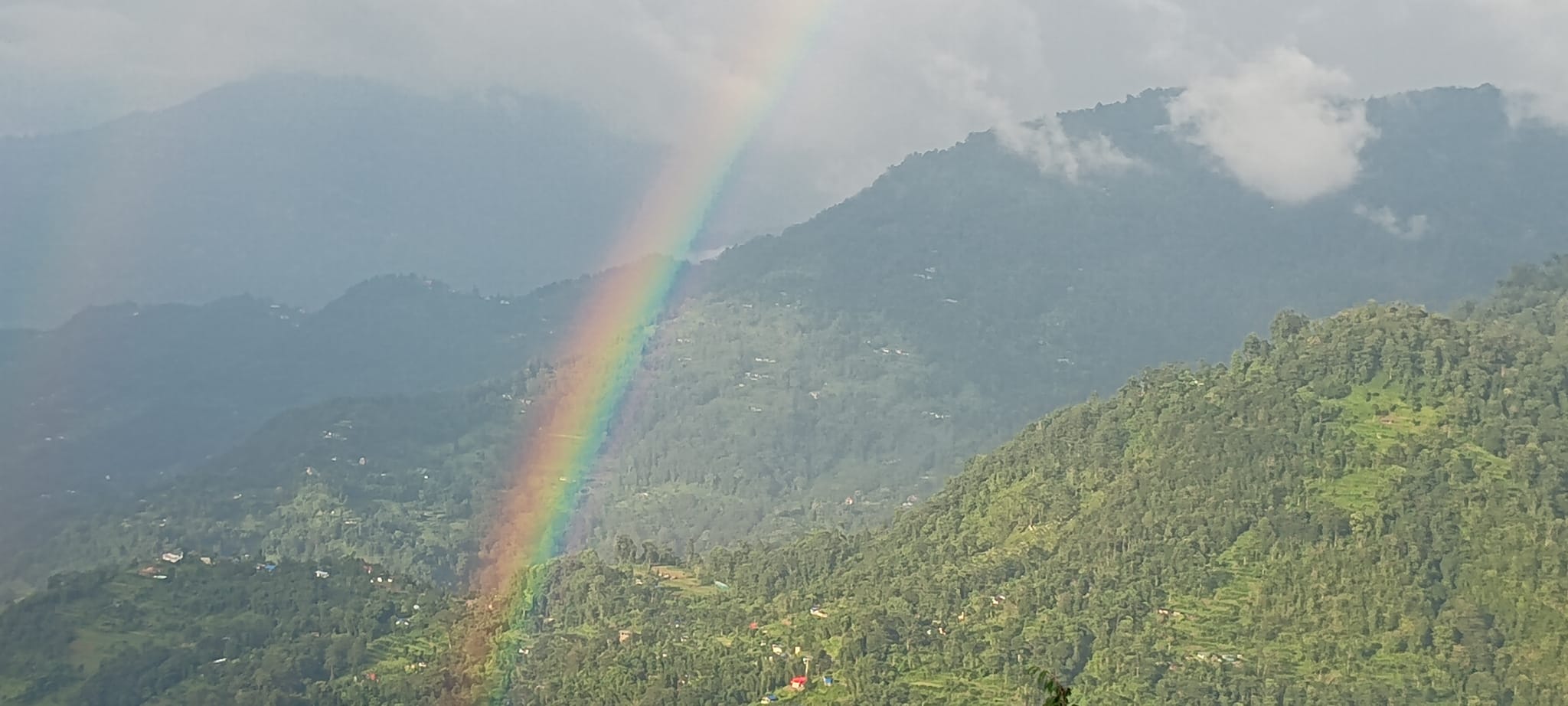 Rainbow over the valley
